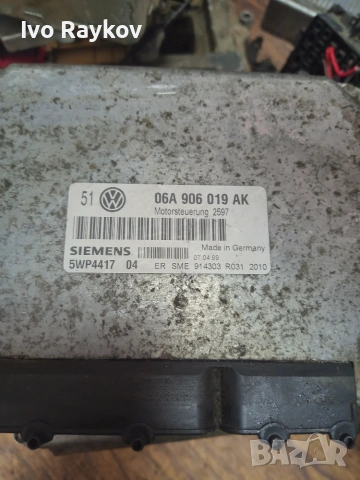 Компютър , ECU VW Golf 4 1.6 , 06A906019AK , 5WP4417, снимка 2 - Части - 55195186