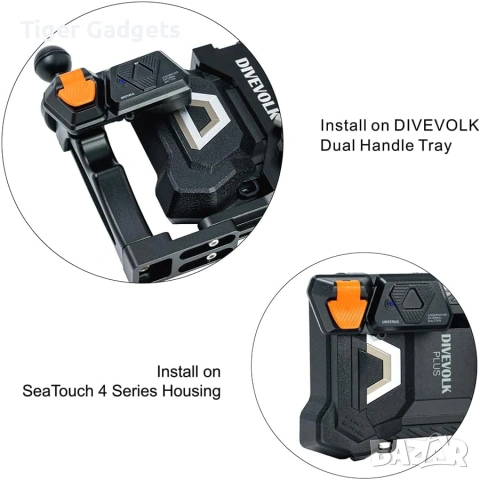 DIVEVOLK Underwater External Shutter за SeaTouch 4 Max Series – Подводен Bluetooth спусък за смартфо, снимка 2 - Друга електроника - 55045813