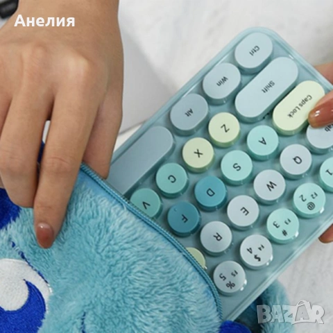 Комплект безжична клавиатура и мишка MOFII Bean, 2.4G - ергономичен дизайн и компактни размери, снимка 4 - Клавиатури и мишки - 54055693