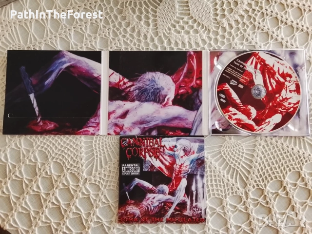 Cannibal Corpse-Butchered at Birth и Tomb of Mutilated, снимка 10 - CD дискове - 55356908