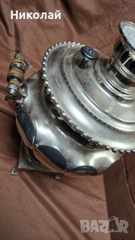 Уникален Самовар Русия империя 1870 Завод Тула, снимка 9 - Антикварни и старинни предмети - 53965561