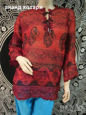 Индийски ризи от много тънък и мек памук, снимка 2 - Ризи - 55605445