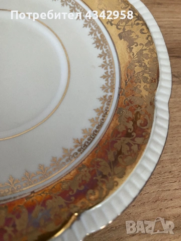 Винтидж порцеланова чинийка  Hutschenreuther Arzberg Bavaria (Германия) .1928-1950г., снимка 2 - Антикварни и старинни предмети - 53959991