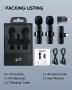 Микрофон за iOS/Android, Мини микрофон Plug & Play, Безжичен Лавалиер микрофон за YouTube/Facebook с, снимка 7