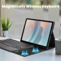Нов Samsung Galaxy Tab A11 Plus A9 Plus калъф кейс с клавиатура тъчпад подсветка таблет Самсунг, снимка 9