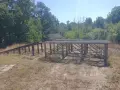 Метална естакада с рампа за ремонт на автомобили, снимка 1