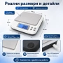Акумулаторна електронна везна дигитален кантар за храна злато бижута професионална 0.01 прецизна, снимка 4