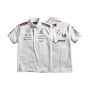 Mercedes-AMG PETRONAS 2024 Mens Team Polo - White, снимка 3