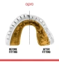 Нов Протектор за зъби Opro Gold, бял/златист, снимка 3