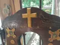Голям стар дървен иконостас, снимка 3