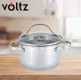 Тенджера Voltz, различна съвместимост, Инокс, снимка 3