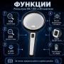 Голяма увеличителна ръчна лупа лед осветление за четене професионална, снимка 3