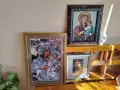 Гоблен Дева Мария "30/28см" "75€"нов!+3бр Подарък!, снимка 1