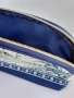 Estee Lauder козметичен несесер със сини цветя и птица, снимка 7