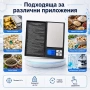 Професионална електронна кухненска везна кантар Notebook до 3кг за храна кафе кухня дигитален, снимка 3