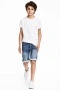 Нови Детски къси дънки и тениска H&M ръст 158, снимка 1