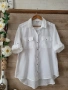 Бяла риза от памук  и реми Esprit , снимка 5