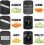 Кухненска резачка за зеленчуци Mandoline 6 в 1 с резачка Julienne и ренде за сирене НОВО, снимка 4