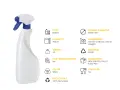 3 бр. професионални HDPE бутилки 750 мл с Premium Foam тригер 28/410, снимка 2