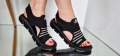 Adidas Нови Черни Дамски Сандали Адидас , снимка 1