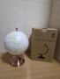 Чисто нов глобус Exerz 20cm в бяло и златисто, снимка 1
