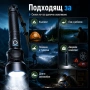 Мощен прожектор XHP90 тактически лед фенер  P90 зареждане USB къмпинг, снимка 4