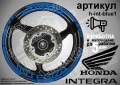 Honda Integra кантове и надписи за джанти, снимка 3