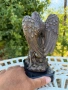 Колекционерска бронзова скулптура „Ангел с арфа“ – авторска работа на Milo, снимка 5