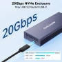 Външна Алуминиева Кутия за MAC SSD (12+16 PIN) ANYOYO USB-C 3.2 – Чисто нова (без опаковка)  , снимка 3