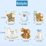 24 бр baby мече конче топери за мъфини кексчета бебешко парти shower, снимка 8