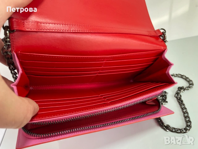 Кожен клъч/портфейл Christian Louboutin Оригинал, снимка 10 - Чанти - 54638395