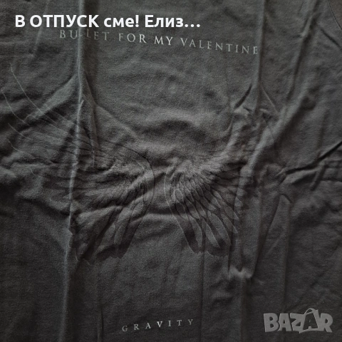 Дамска тениска BULLET FOR MY VALENTINE крила-Gravity.нова, размери:S,M,L, снимка 4 - Тениски - 54787360
