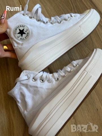 Оригинални бели кецове CONVERSE Chuck Taylor All Star Move ! 36,5 н, снимка 10 - Кецове - 38484695
