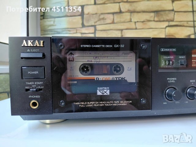 AKAI GX-32 Made in Japan Топ състояние.Всичко е оригинално., снимка 2 - Декове - 54986994