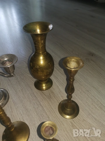 Месингови свещници и други, снимка 3 - Антикварни и старинни предмети - 53333347