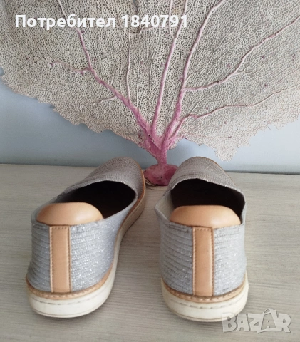 UGG плетени сребристи летни обувки – тип платненки, № 40, снимка 4 - Дамски ежедневни обувки - 54707240