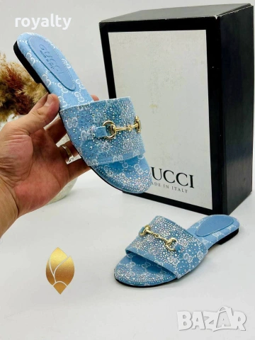 Gucci Нови Дамски Чехли Различни Цветове Гучи , снимка 8 - Чехли - 55152592