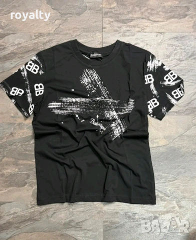 Balenciaga Нова Мъжка Тениска 