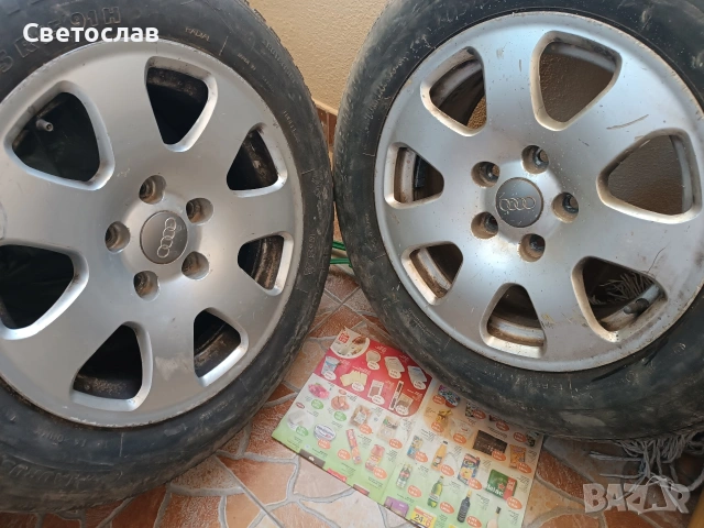 Оригинални джанти за Ауди А4 бонус гуми 15, снимка 3 - Гуми и джанти - 55084576