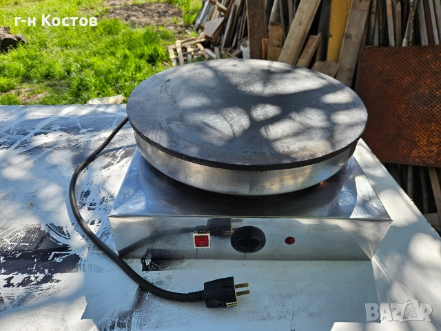 Котлон за Планински на Ток 3kw. монофазен ф40см. стоманена плоча гладка 