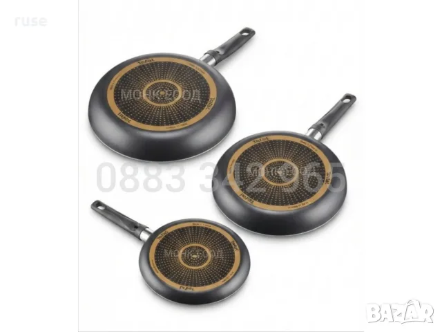 НОВИ! Комплект тигани Tefal Simple Cook 3 части 20, 24 и 28 см, снимка 2 - Съдове за готвене - 55500160