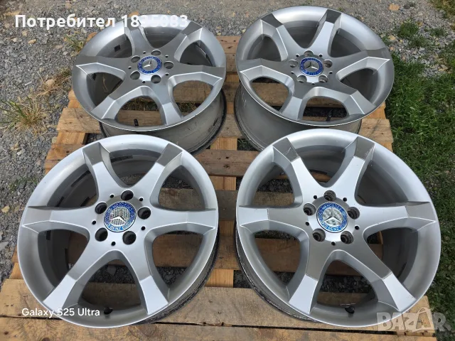 Лети джанти 17ки 5х112 Mercedes Sport Pack, снимка 2 - Гуми и джанти - 55408075