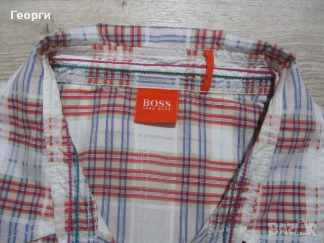 Hugo boss мъжка риза къс ръкав, снимка 8 - Ризи - 55067273
