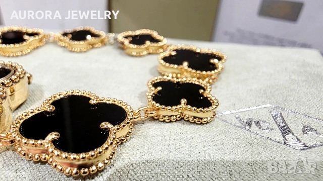 Van Cleef & Arpels VCA Black Onyx Alhambra Дамски Часовник, снимка 8 - Дамски - 54013116