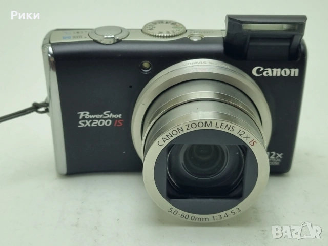 Canon PowerShot SX200 IS 12.1MP 12x Zoom Compact, снимка 2 - Фотоапарати - 54712652