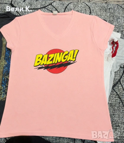 Тениска Bazinga! The Big Bang Theory, размер L