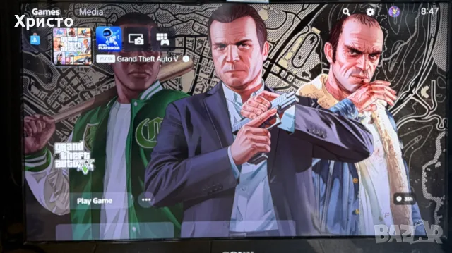 ПЕРФЕКТНА!!! Конзола Sony PlayStation 5 Slim Disc Edition, 1TB + 2 оригинални DualSense + GTA V, снимка 3 - PlayStation конзоли - 55550552