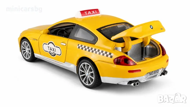 Метални колички: BMW M6 E63 Taxi 1:32, снимка 5 - Колекции - 55620390