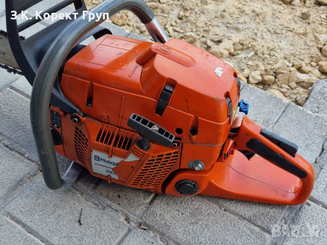 Резачка HUSQVARNA 385XP, снимка 7 - Градинска техника - 54657119