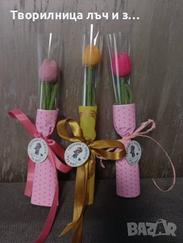 Плетени лалета, снимка 4 - Други стоки за дома - 54020298